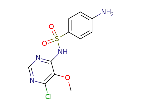 4-amino-N-(6-chloro-5-methoxypyrimidin-4-yl)benzenesulfonamide 5018-23-5