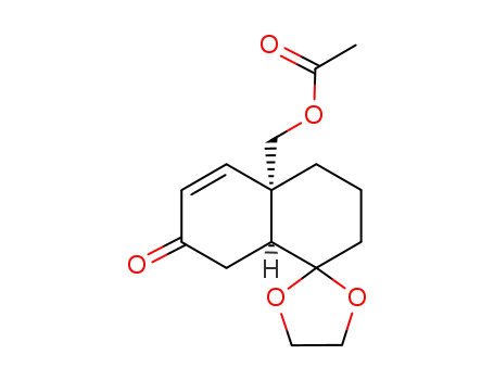 (1S*,6S*)-6-acetoxymethyl-10,10-ethylenedioxybicyclo<4.4.0>dec-4-en-3-one