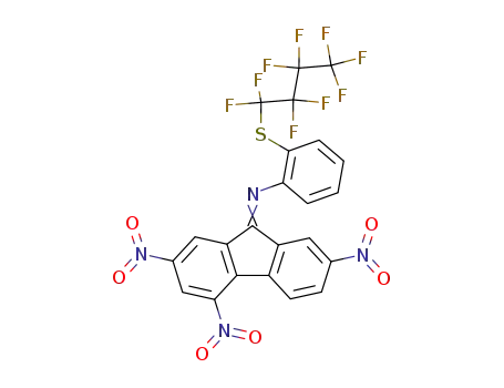 2-nonafluorobutylthio-N-(2,4,7-trinitrofluorenylidene)aniline