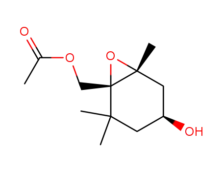 (1R,2R,4S)-Essigsaeure-(1,2-epoxy-4-hydroxy-2,6,6-trimethylcyclohexan-1-methyl)ester