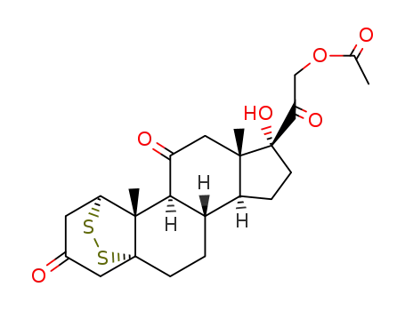 21-acetoxy-1α,5-disulfanediyl-17-hydroxy-5α-pregnane-3,11,20-trione