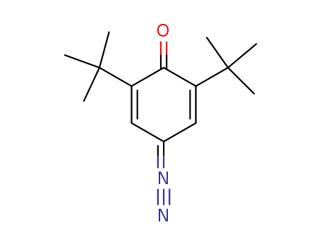 Molecular Structure of 955-02-2 (2,5-Cyclohexadien-1-one, 4-diazo-2,6-bis(1,1-dimethylethyl)-)