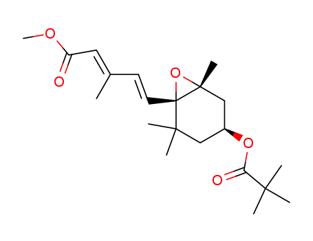 (1'S,2'R,4'S,2E,4E)-5-(1',2'-Epoxy-4'-pivaloyloxy-2',6',6'-trimethylcyclohexyl)-3-methylpenta-2,4-diensaeure-methylester