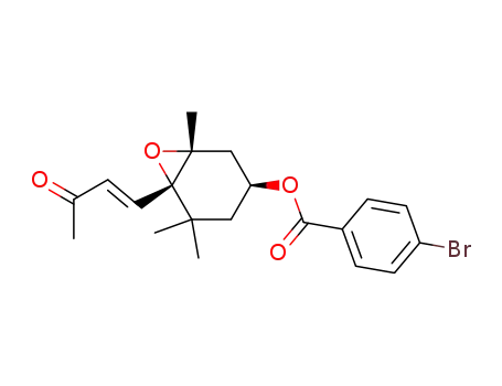 trans-4-<(1S,2R,4R)-4-(p-bromobenzoyloxy)-1,2-epoxy-2,6,6-trimethylcyclohexyl>but-3-en-2-one