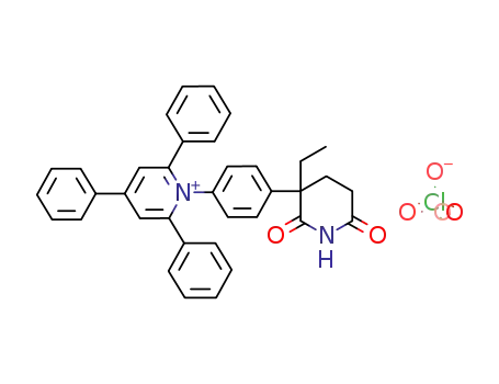 1-<4-(2-ethyl-2-glutarimido)-phenyl>-2,4,6-triphenylpyridinium perchlorate