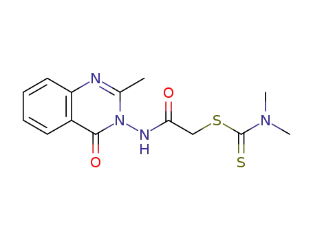 3-(N,N-dimethylaminothiocarbamoylthio)acetamido-2-methyl-4(3H)-quinazolinone
