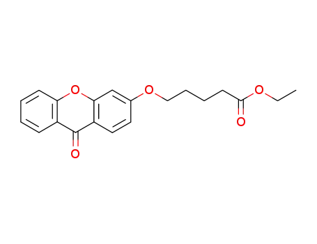 ethyl 5-<(9-oxoxanthen-3-yl)oxy>valerate