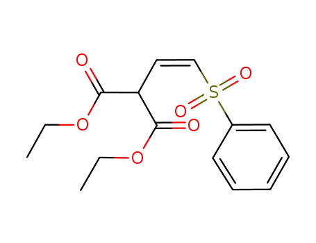(Z)-3,3-bis(ethoxycarbonyl)-1-benzenesulfonyl-1-heptene