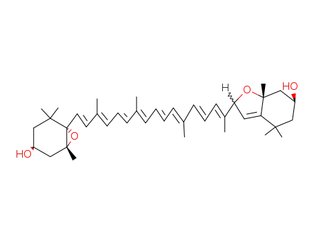 (6S,7aR)-2-[(2E,4E,6E,8E,10E,12E,14E)-17-[(1S,4S,6R)-4-hydroxy-2,2,6-trimethyl-7-oxabicyclo[4.1.0]heptan-1-yl]-6,11,15-trimethylheptadeca-2,4,6,8,10,12,14,16-octaen-2-yl]-4,4,7a-trimethyl-2,4,5,6,7,7a-hexahydro-1-benzofuran-6-ol