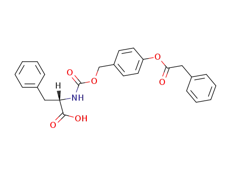 Molecular Structure of 192999-60-3 (L-Phenylalanine, N-[[[4-[(phenylacetyl)oxy]phenyl]methoxy]carbonyl]-)