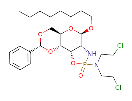 Bis-(2-chloro-ethyl)-((3aR,4R,5aR,8R,9aR,9bS)-4-octyloxy-2-oxo-8-phenyl-octahydro-1,5,7,9-tetraoxa-3-aza-2λ5-phospha-cyclopenta[a]naphthalen-2-yl)-amine