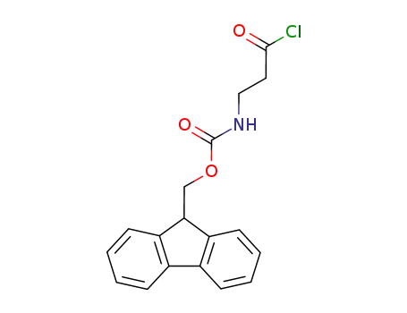 Molecular Structure of 183720-79-8 (Carbamic acid, (3-chloro-3-oxopropyl)-, 9H-fluoren-9-ylmethyl ester)
