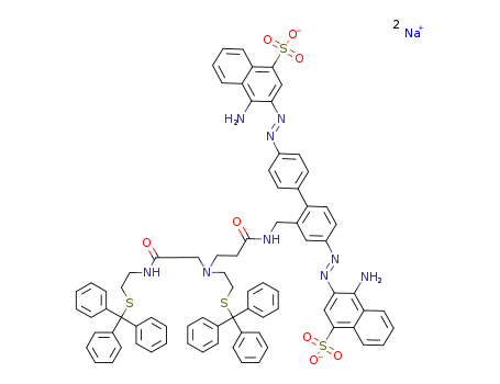 C80H69N9O8S4(2-)*2Na(1+)