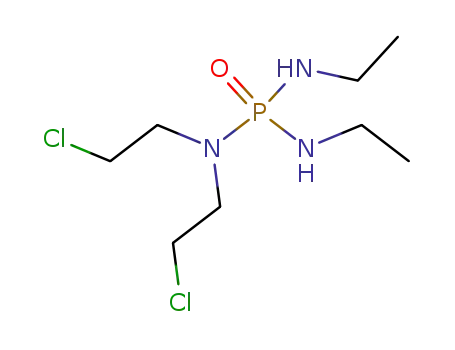 Molecular Structure of 21099-84-3 (N,N-Bis(2-chloroethyl)-N,N-diethyl phosphorotriamide)