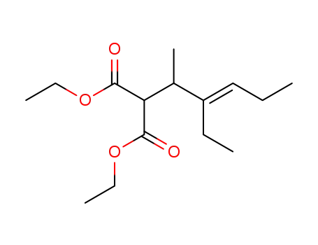 diethyl (E-2-ethyl-1-methyl-pent-2-enyl)malonate