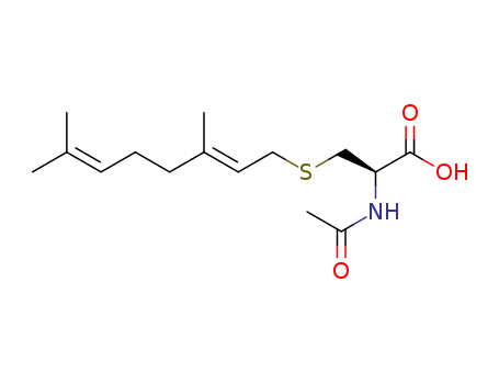 L-Cysteine, N-acetyl-S-[(2E)-3,7-dimethyl-2,6-octadienyl]-