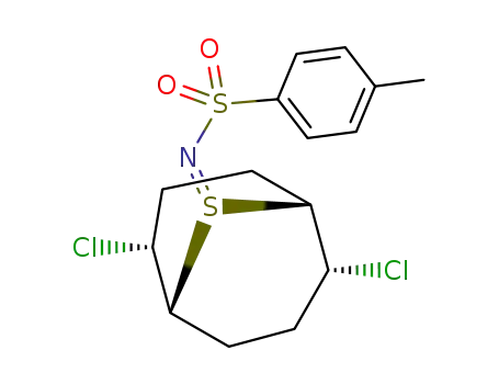 N-((1R,2R,5R,6R)-2,6-Dichloro-9λ4-thia-bicyclo[3.3.1]non-9-ylidene)-4-methyl-benzenesulfonamide