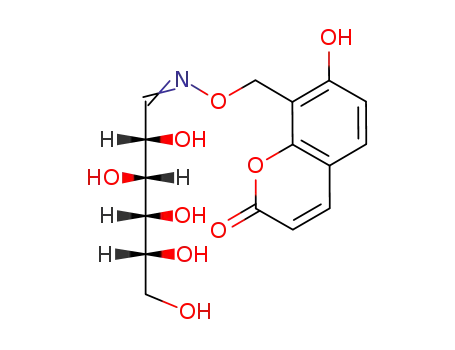 2,3,4,5,6-pentahydroxy-hexanal O-(7-hydroxy-2-oxo-2H-chromen-8-ylmethyl)-oxime