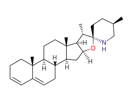 Molecular Structure of 3669-17-8 (Spirosola-3,5-diene (22alpha,25R)-)