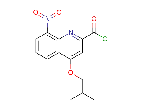 4-isobutoxy-8-nitro-2-quinolinecarboxylic acid chloride
