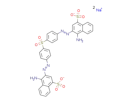 bis-(4-(1-amino-4-sulfo-2-naphthylazo)phenyl)sulfone disodium salt