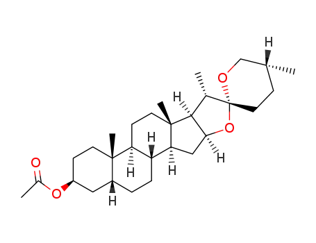 Molecular Structure of 4947-75-5 (SMILAGENIN ACETATE)