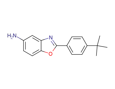 Molecular Structure of 293738-21-3 (2-(4-TERT-BUTYL-PHENYL)-BENZOOXAZOL-5-YLAMINE)