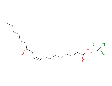 9-Octadecenoic acid, 12-hydroxy-, 2,2,2-trichloroethyl ester, (9Z,12R)-