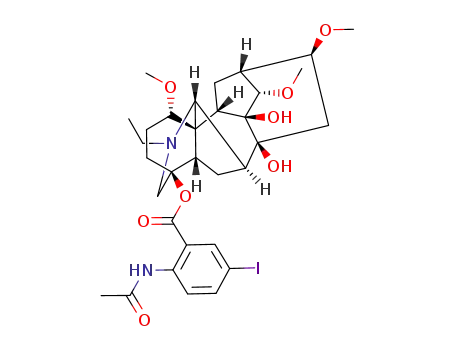 4β-[2-(N-acetylamino)-5-iodobenzoyloxy]-1α,14α,16β-trimethoxy-20-ethylaconitane-8,9-diol