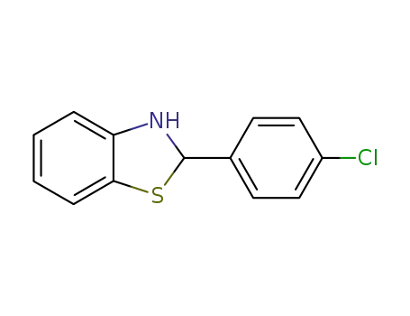 Molecular Structure of 56048-77-2 (Benzothiazole, 2-(4-chlorophenyl)-2,3-dihydro-)