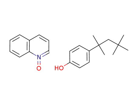 quinoline N-oxide and 4-(1,1,3,3-tetramethylbutyl)phenol 1:1 complex