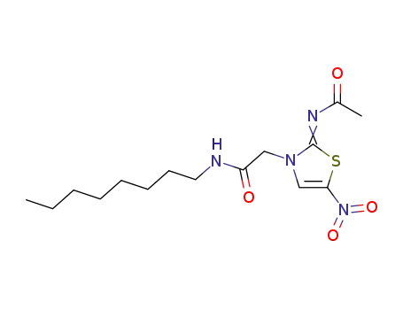 2-(2-acetylimino-5-nitro-thiazol-3-yl)-N-octyl-acetamide