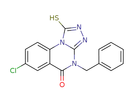 4-benzyl-7-chloro-1-mercapto-4H-[1,2,4]triazolo[4,3-a]quinazoline-5-one