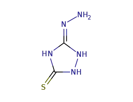 Molecular Structure of 3310-81-4 (1,2,4-Triazolidin-3-one, 5-thioxo-, hydrazone)