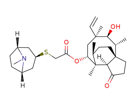 mutilin 14-(exo-8-methyl-8-azabicyclo[3.2.1]oct-3-ylsulfanyl)-acetate