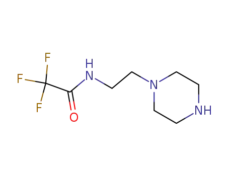 Molecular Structure of 87980-84-5 (Acetamide, 2,2,2-trifluoro-N-[2-(1-piperazinyl)ethyl]-)