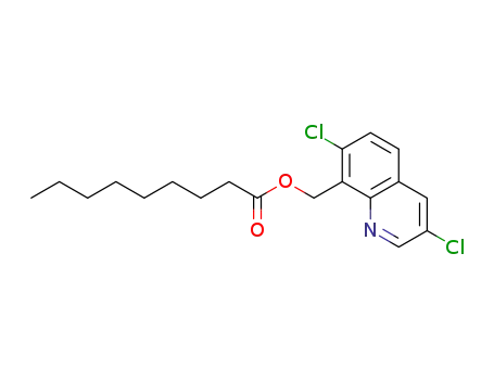 3,7-dichloro-8-octylcarbonyloxymethylquinoline