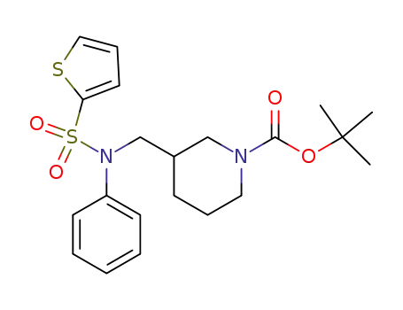 3-[(2-thiophenesulfonyl-phenyl-amino)-methyl]-piperidine-1-carboxylic acid tert-butyl ester