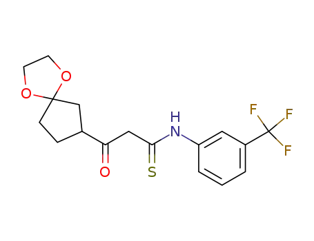 3-(1,4-Dioxa-spiro[4.4]non-7-yl)-3-oxo-N-(3-trifluoromethyl-phenyl)-thiopropionamide