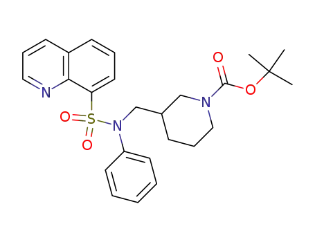 3-[(8-Quinolinesulfonyl-phenyl-amino)-methyl]-piperidine-1-carboxylic acid tert-butyl ester