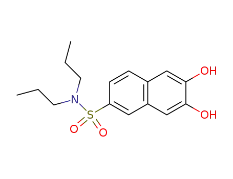 Molecular Structure of 404965-00-0 (2-Naphthalenesulfonamide, 6,7-dihydroxy-N,N-dipropyl-)