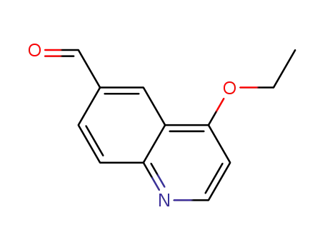 Molecular Structure of 879323-78-1 (6-Quinolinecarboxaldehyde, 4-ethoxy-)