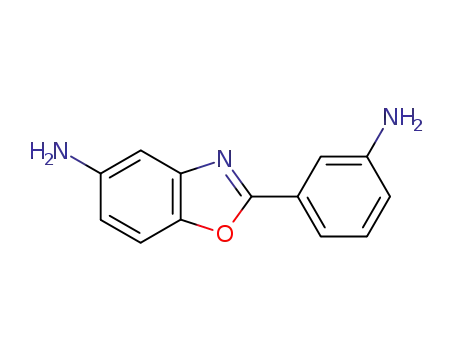 Molecular Structure of 13676-48-7 (5-Amino-2-(3-aminophenyl)benzoxazole)