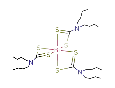 tris(di-n-butyldithiocarbamato)bismuth(III) complex