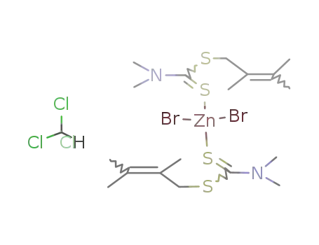 ZnBr2((CH3)2NCS2CH2CH3CC(CH3)2)2*CHCl3