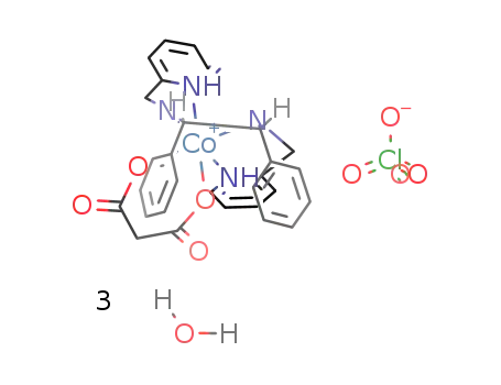 (diphenyl-1,6-di(2-pyridyl)-2,5-diazahexane)malonatocobalt(III) perchlorate*3H2O