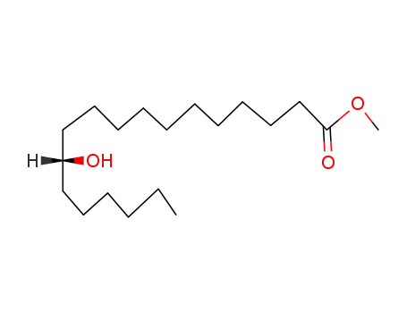 Molecular Structure of 6114-39-2 ((R)-12-Hydroxystearic acid methyl ester)