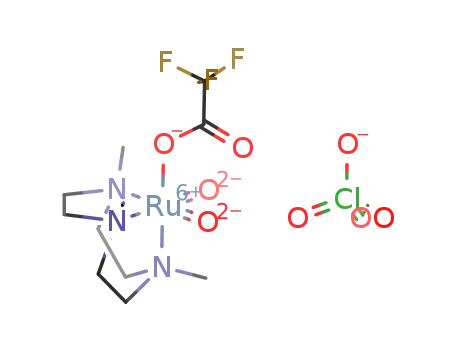 cis-[(1,4,7-trimethyl-1,4,7-triazacyclononane)(CF3COO)Ru(VI)O2]ClO4