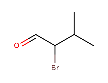Molecular Structure of 64932-36-1 (Butanal, 2-bromo-3-methyl-)