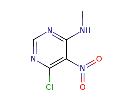 Molecular Structure of 23126-82-1 (N4-METHYL-6-CHLORO-5-NITROPYRIMIDIN-4-AMINE)